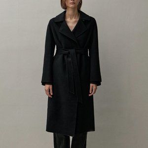 THE CURATED "Tailored Coat" - Black, size Medium